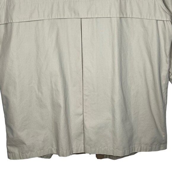 London Fog Limited Edition Beige Hooded Trench Coat Size 1X Detachable Hood Long - Picture 8 of 16